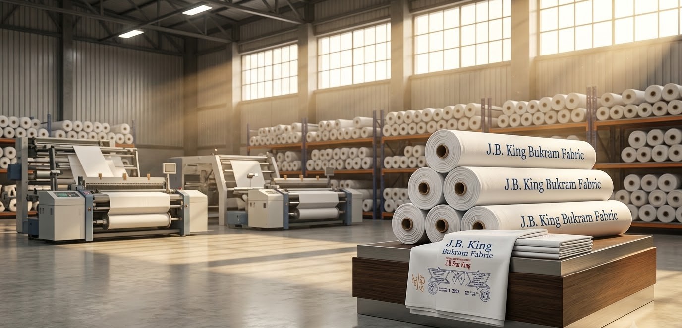 Machine line running interlining fabric production